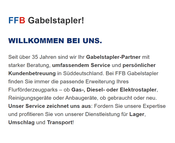 Gabelstapler Verkauf & Vermietung in 74248 Ellhofen